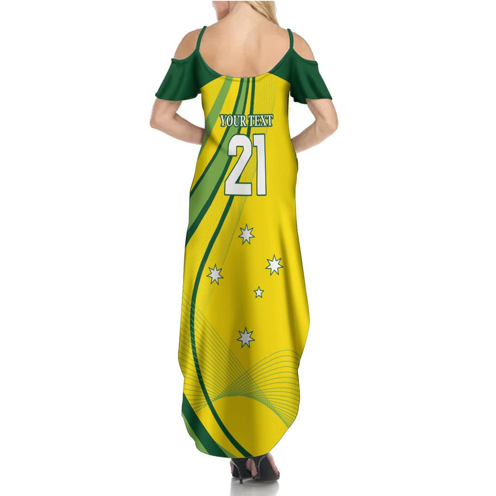 Australia Cricket World Cup 2024 Family Matching Summer Maxi Dress and Hawaiian Shirt Aussie Make Champions