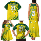 Australia Cricket World Cup 2024 Family Matching Tank Maxi Dress and Hawaiian Shirt Aussie Make Champions