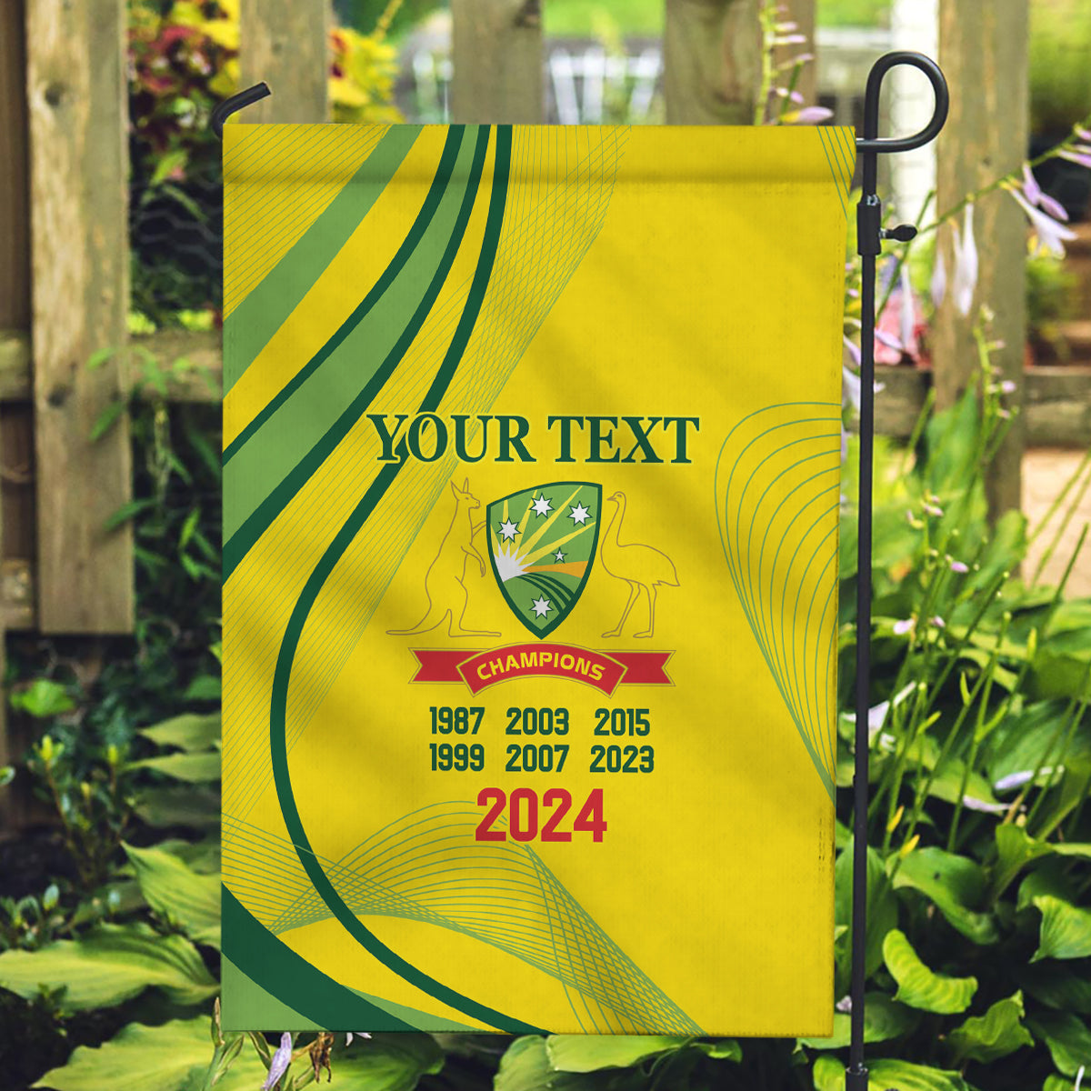 Australia Cricket World Cup 2024 Garden Flag Aussie Make Champions