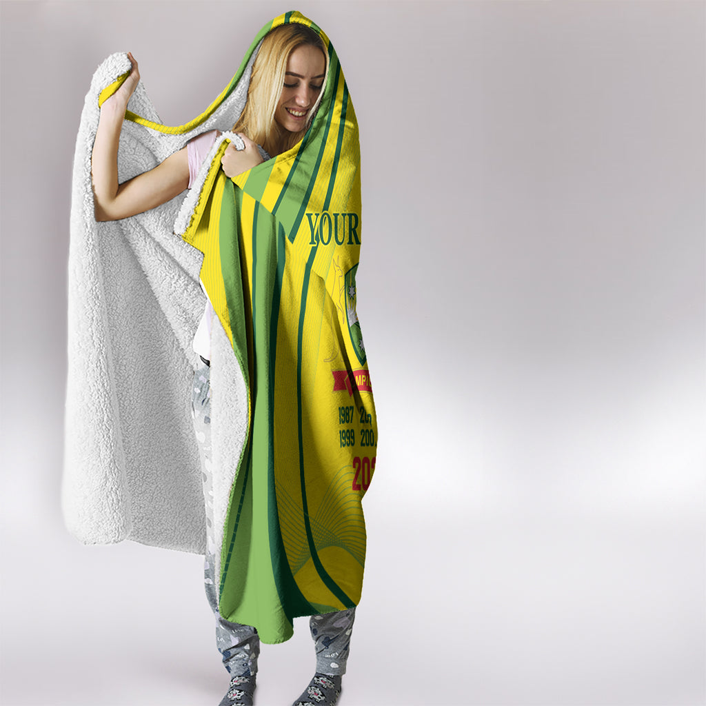 Australia Cricket World Cup 2024 Hooded Blanket Aussie Make Champions