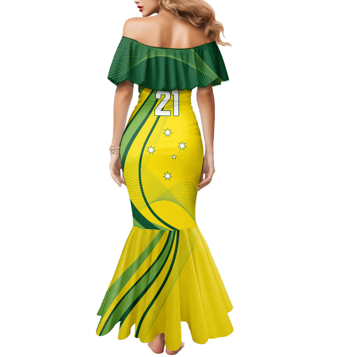 Australia Cricket World Cup 2024 Mermaid Dress Aussie Make Champions