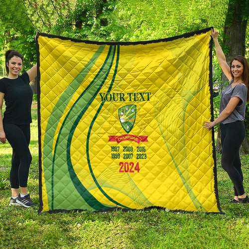 Australia Cricket World Cup 2024 Quilt Aussie Make Champions