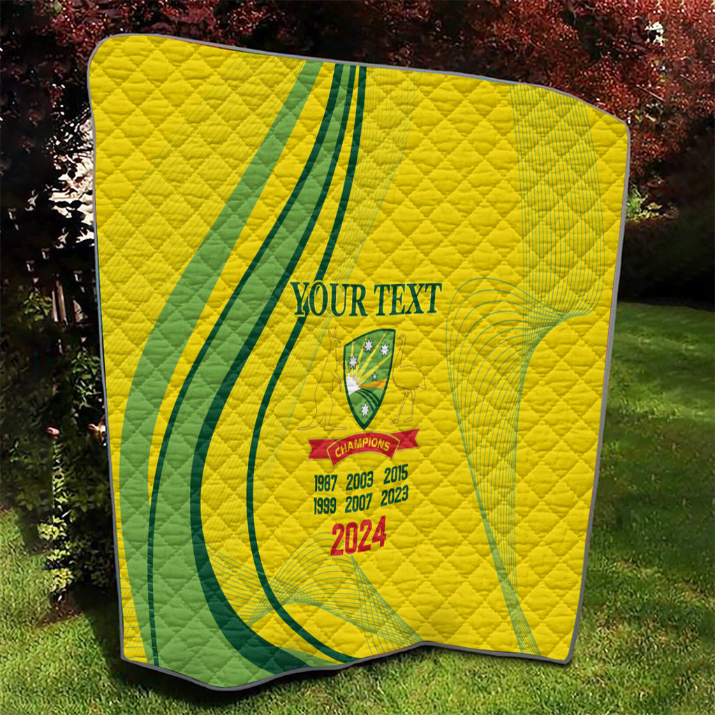 Australia Cricket World Cup 2024 Quilt Aussie Make Champions