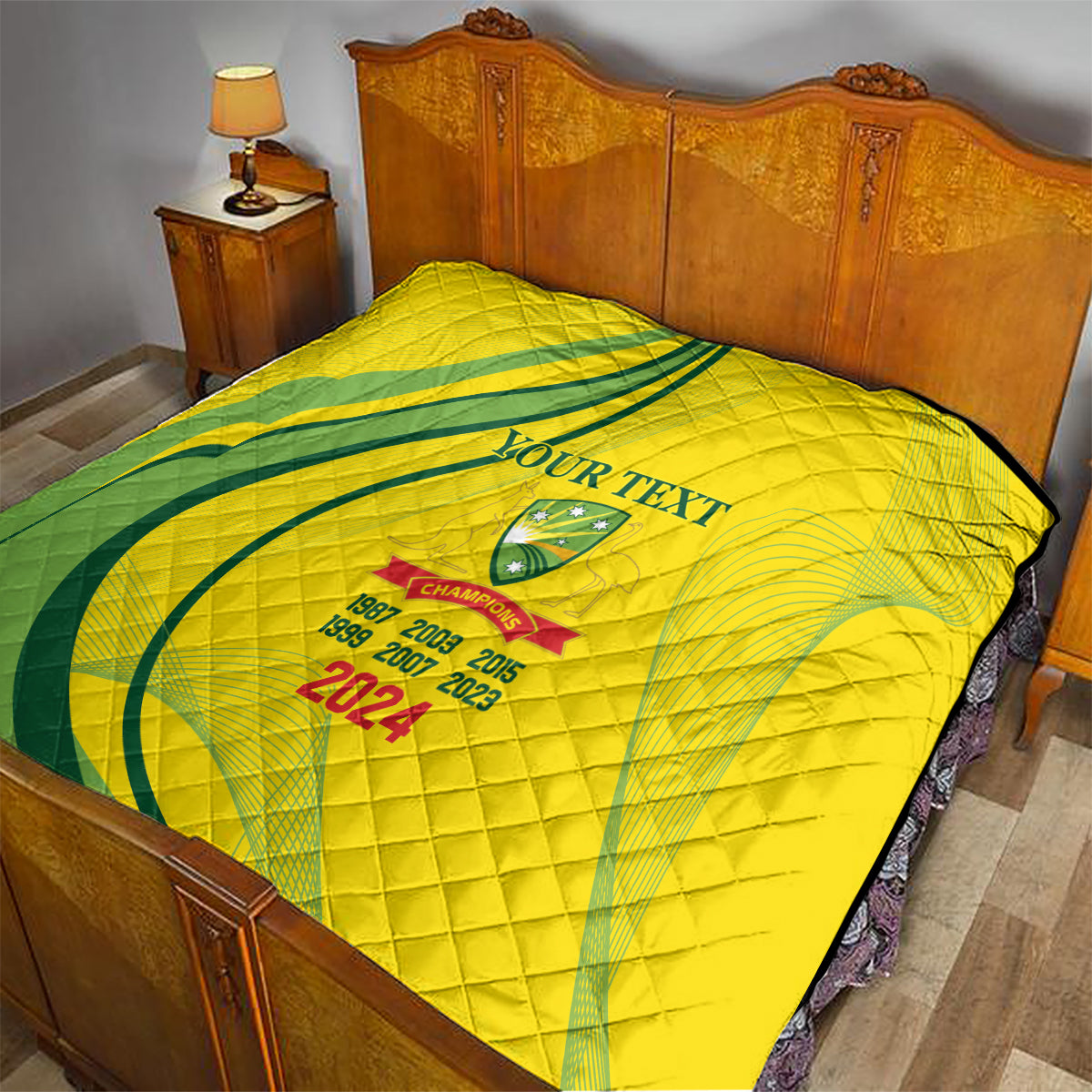 Australia Cricket World Cup 2024 Quilt Aussie Make Champions