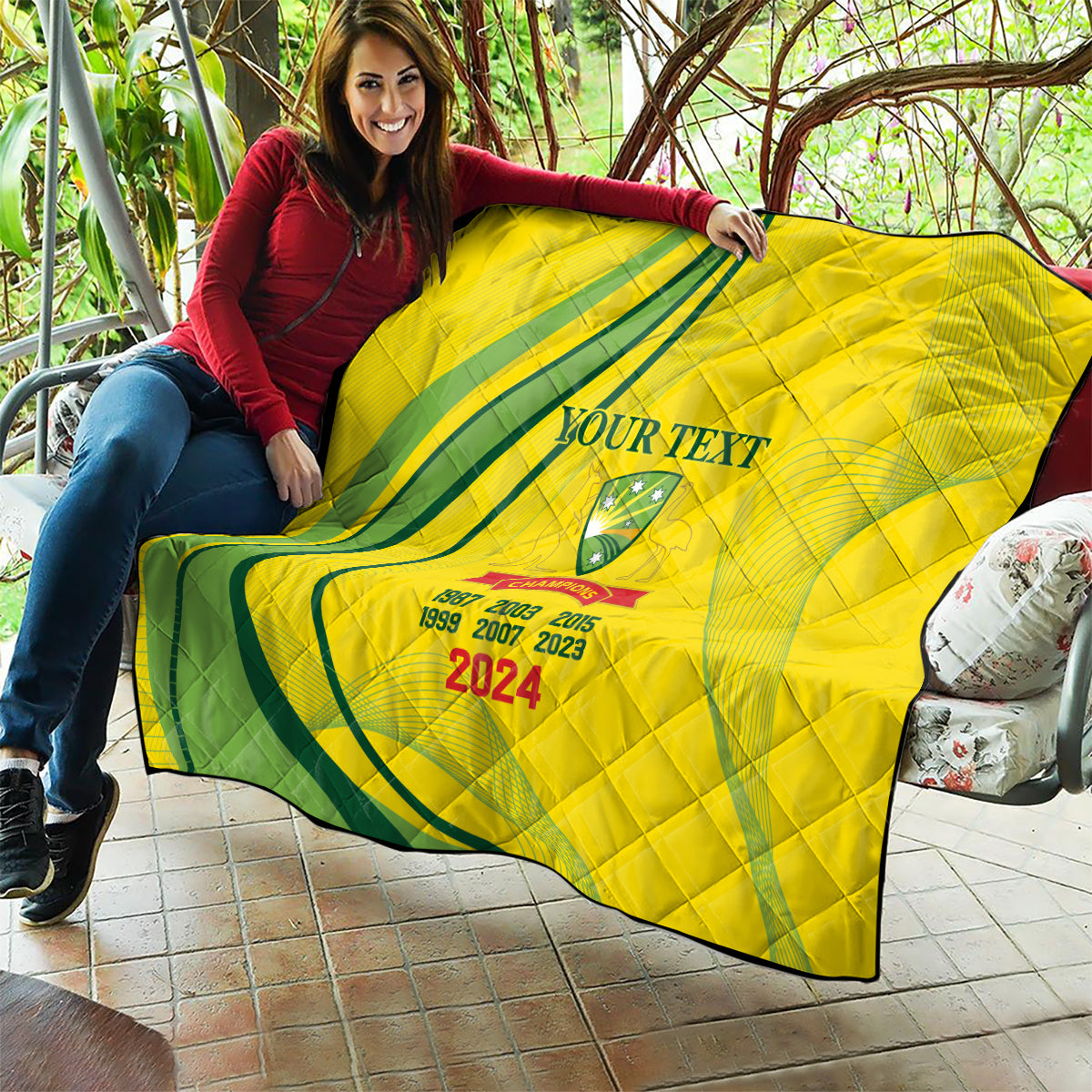 Australia Cricket World Cup 2024 Quilt Aussie Make Champions