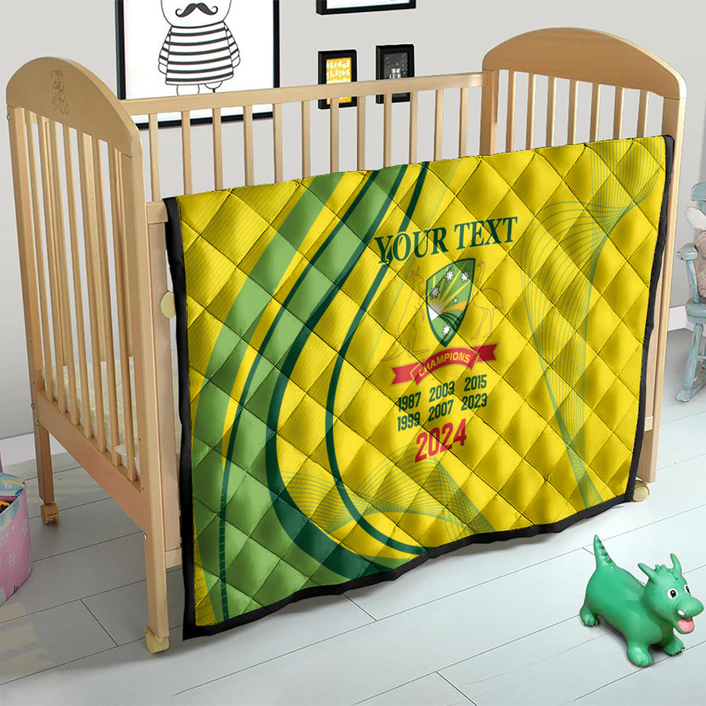 Australia Cricket World Cup 2024 Quilt Aussie Make Champions