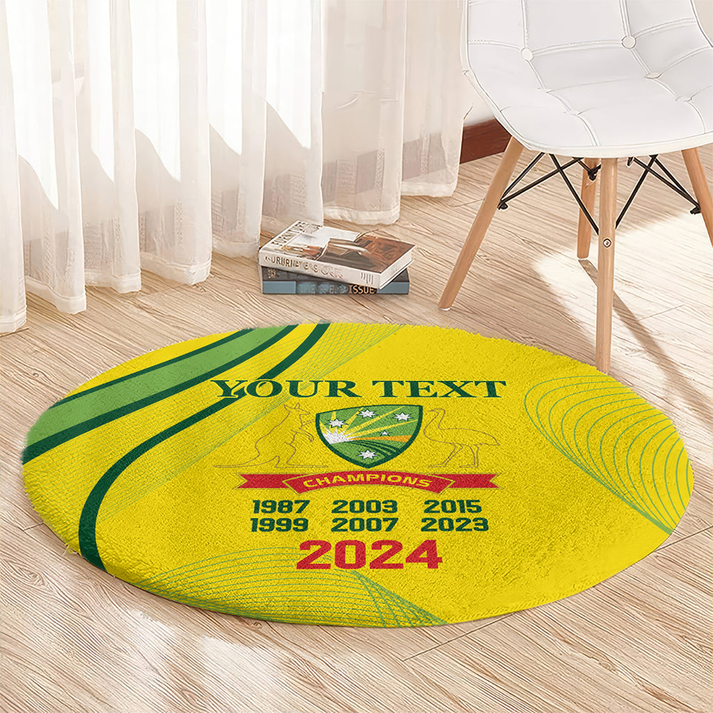 Australia Cricket World Cup 2024 Round Carpet Aussie Make Champions