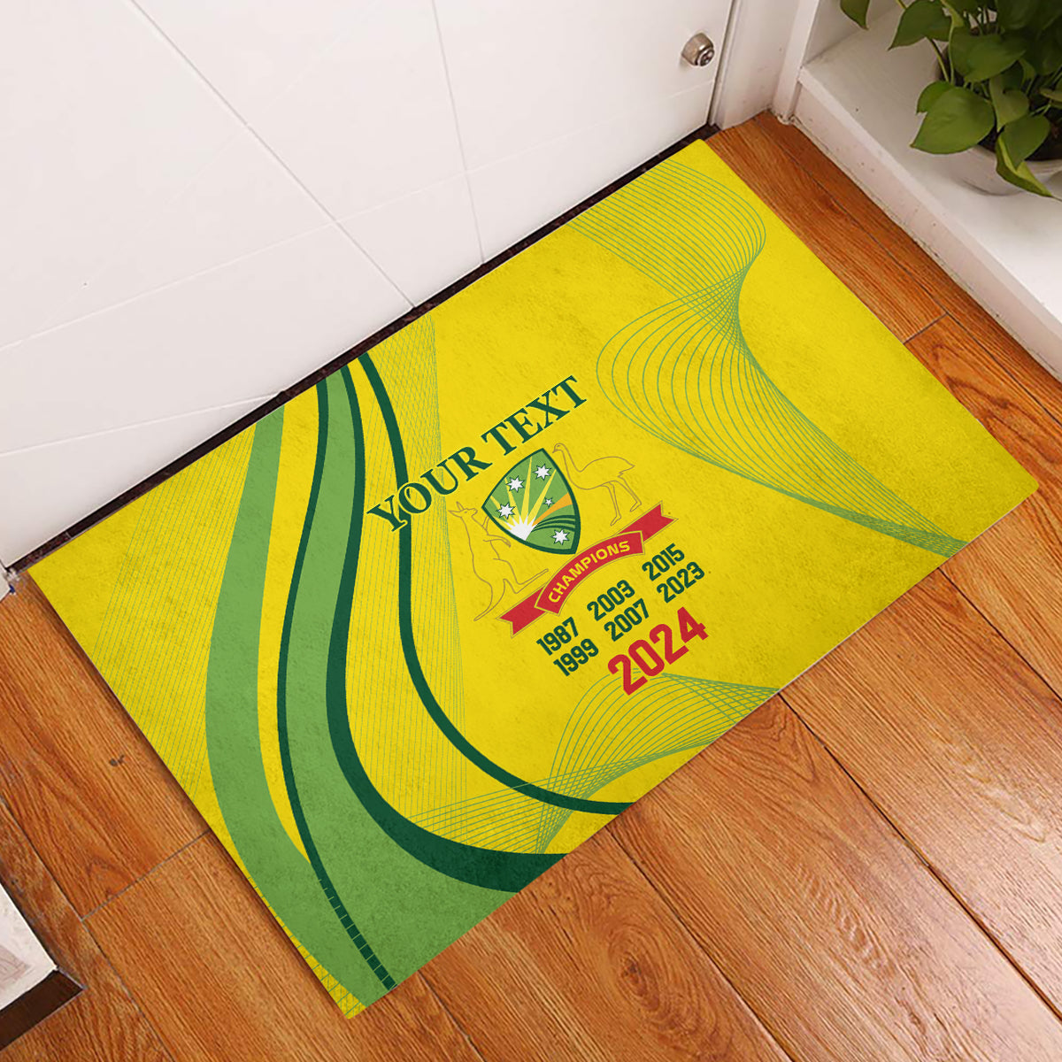 Australia Cricket World Cup 2024 Rubber Doormat Aussie Make Champions