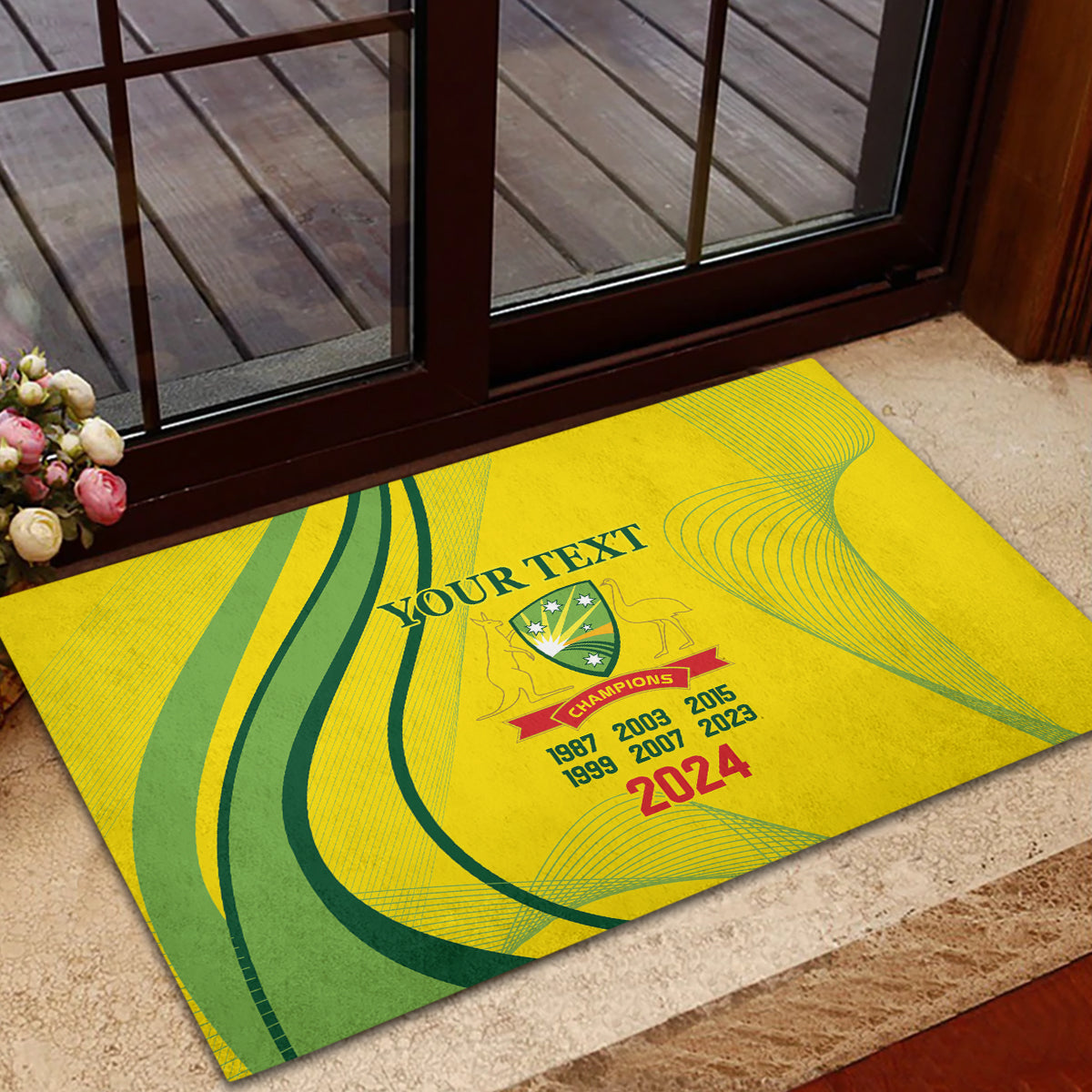 Australia Cricket World Cup 2024 Rubber Doormat Aussie Make Champions