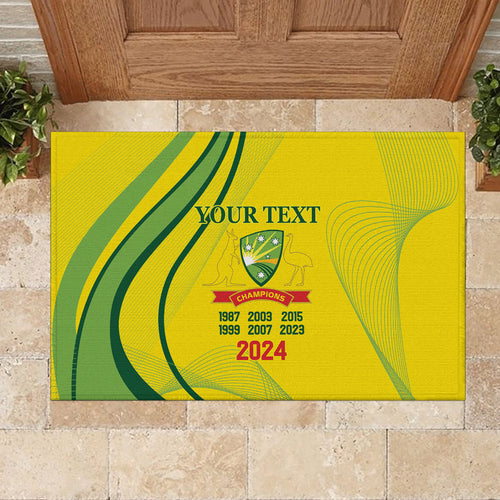 Australia Cricket World Cup 2024 Rubber Doormat Aussie Make Champions