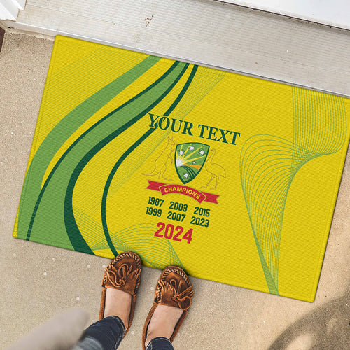 Australia Cricket World Cup 2024 Rubber Doormat Aussie Make Champions