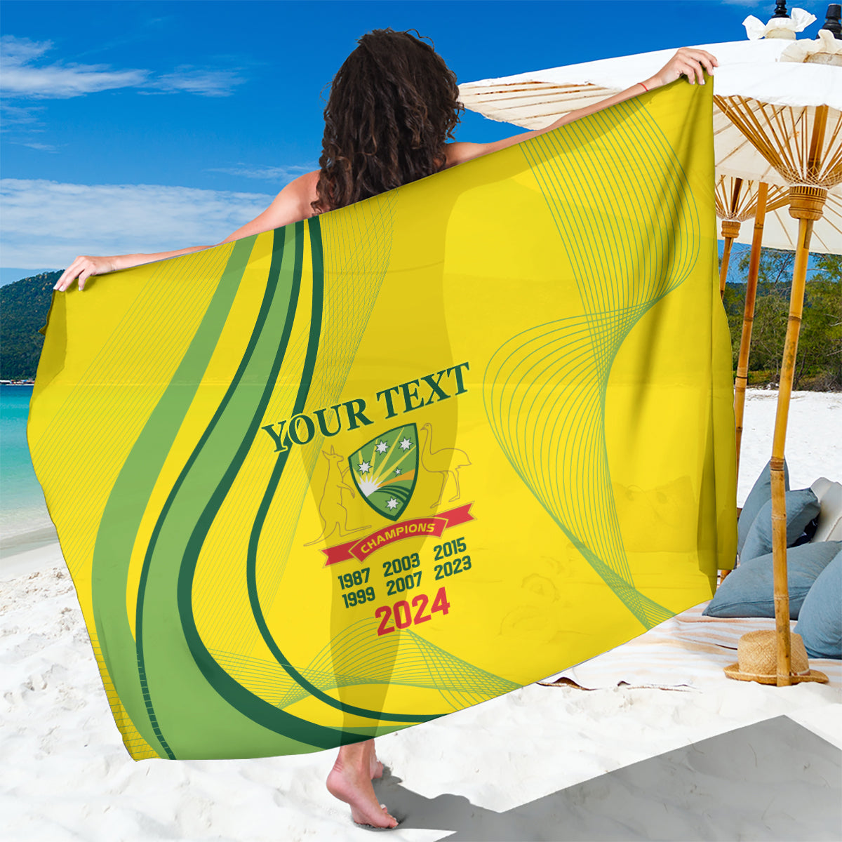 Australia Cricket World Cup 2024 Sarong Aussie Make Champions