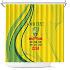 Australia Cricket World Cup 2024 Shower Curtain Aussie Make Champions