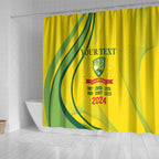 Australia Cricket World Cup 2024 Shower Curtain Aussie Make Champions