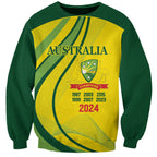 Australia Cricket World Cup 2024 Sweatshirt Aussie Make Champions