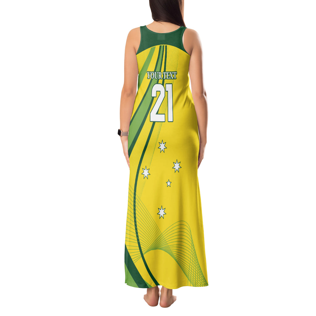 Australia Cricket World Cup 2024 Tank Maxi Dress Aussie Make Champions