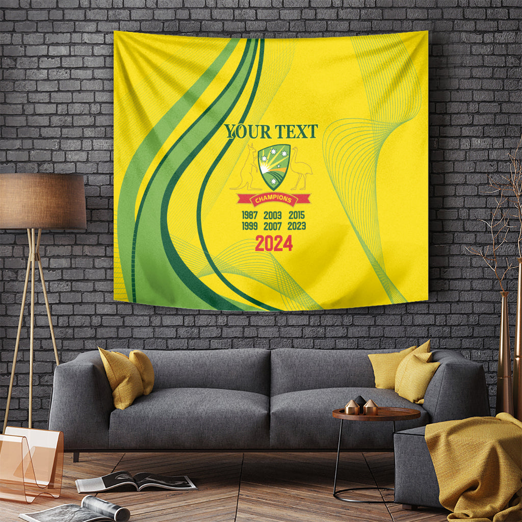 Australia Cricket World Cup 2024 Tapestry Aussie Make Champions