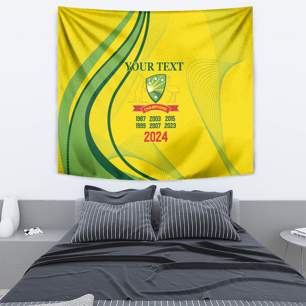 Australia Cricket World Cup 2024 Tapestry Aussie Make Champions