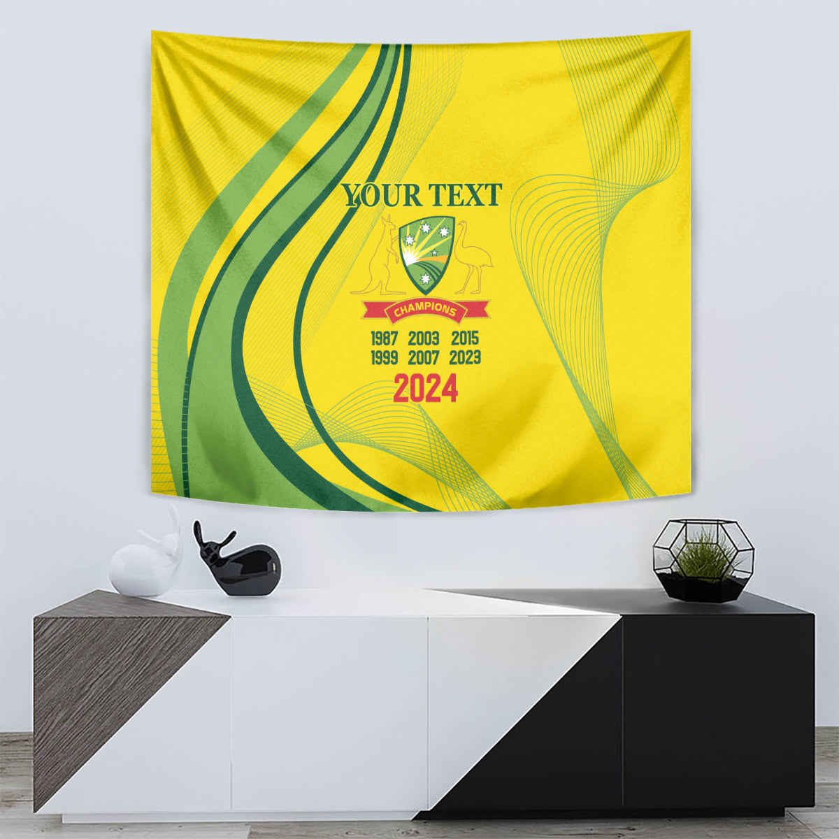 Australia Cricket World Cup 2024 Tapestry Aussie Make Champions