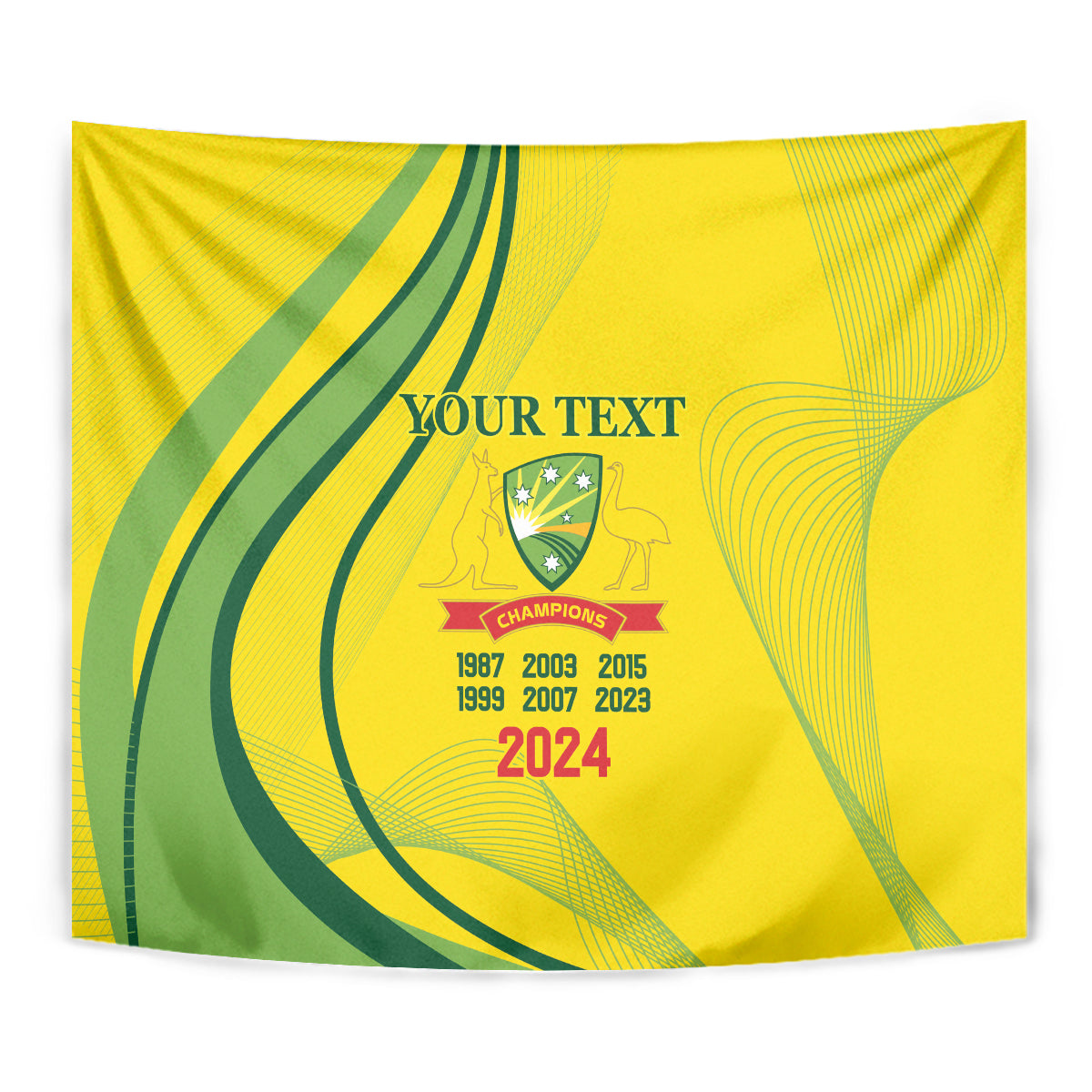 Australia Cricket World Cup 2024 Tapestry Aussie Make Champions