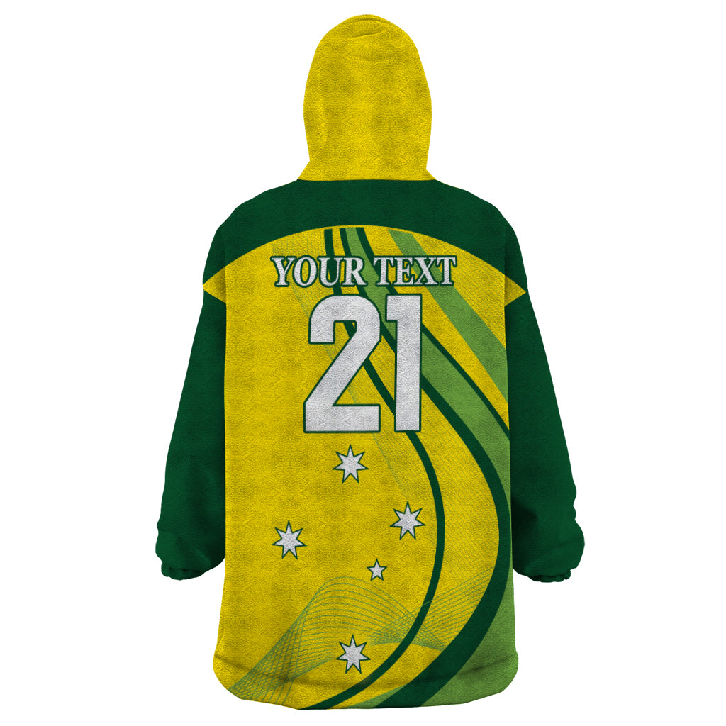 Australia Cricket World Cup 2024 Wearable Blanket Hoodie Aussie Make Champions