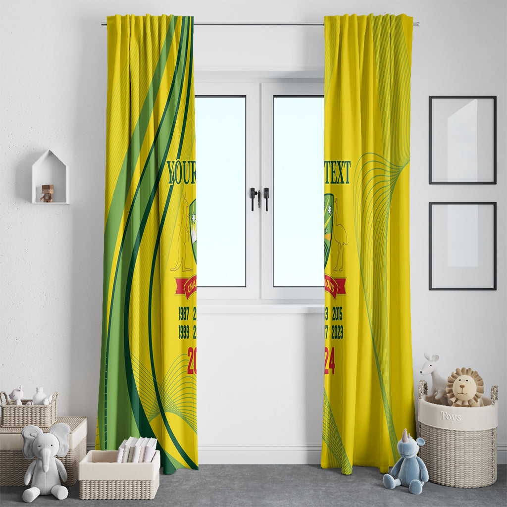 Australia Cricket World Cup 2024 Window Curtain Aussie Make Champions