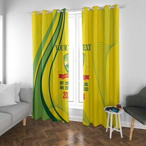 Australia Cricket World Cup 2024 Window Curtain Aussie Make Champions
