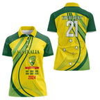Australia Cricket World Cup 2024 Women Polo Shirt Aussie Make Champions
