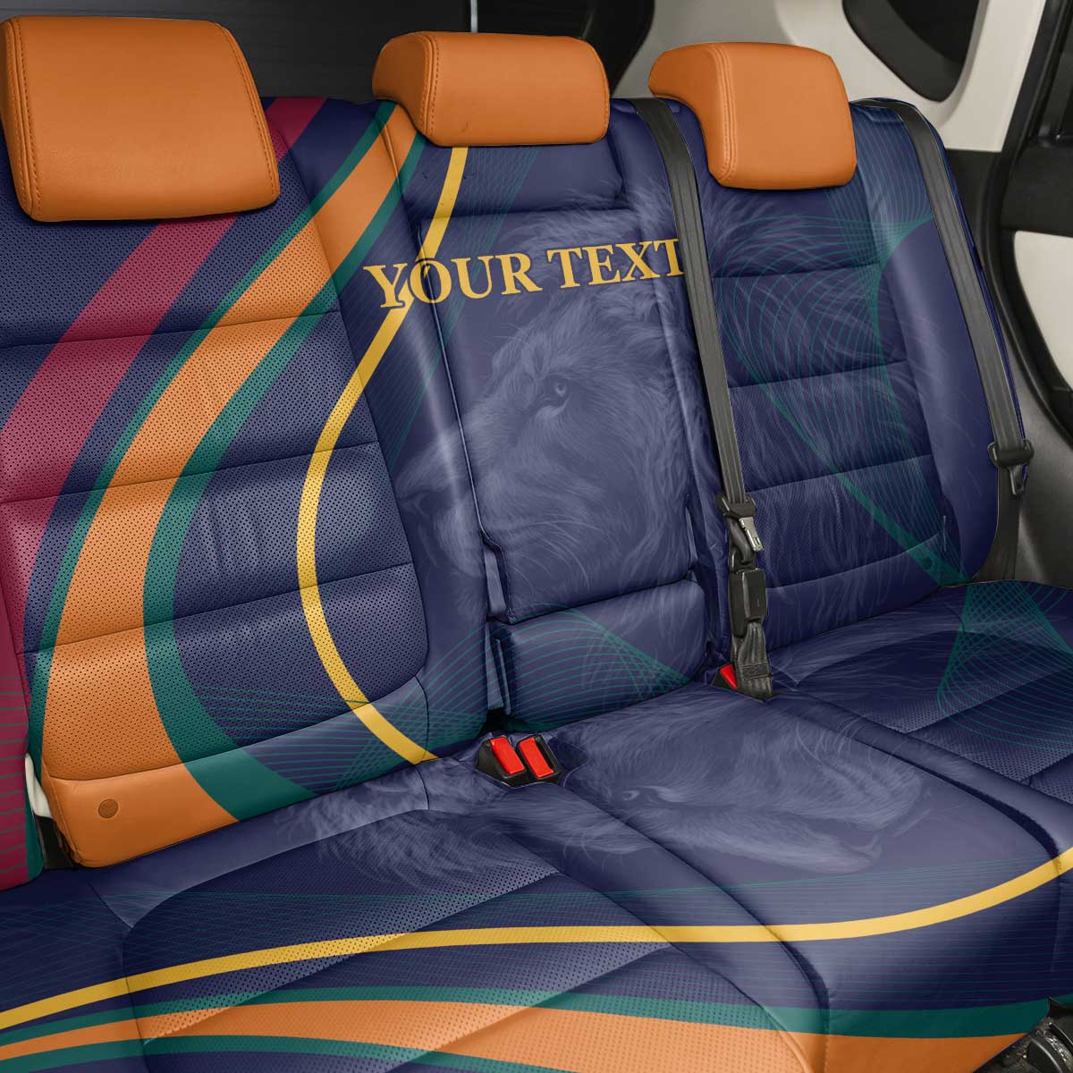 Custom Sri Lanka Cricket Back Car Seat Cover Shri Lanka Jathika Crikat Kandayama