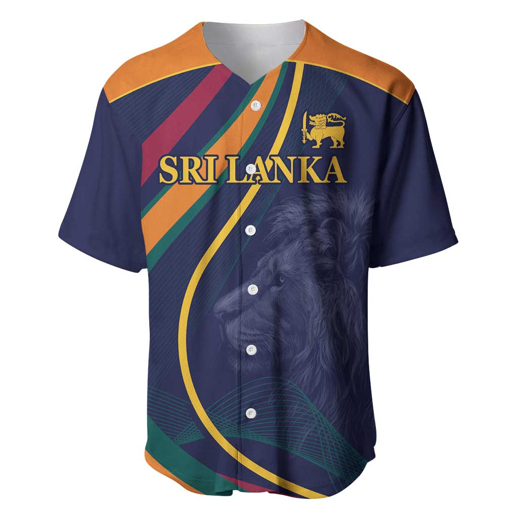 Custom Sri Lanka Cricket Baseball Jersey Shri Lanka Jathika Crikat Kandayama