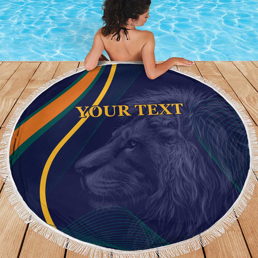 Custom Sri Lanka Cricket Beach Blanket Shri Lanka Jathika Crikat Kandayama