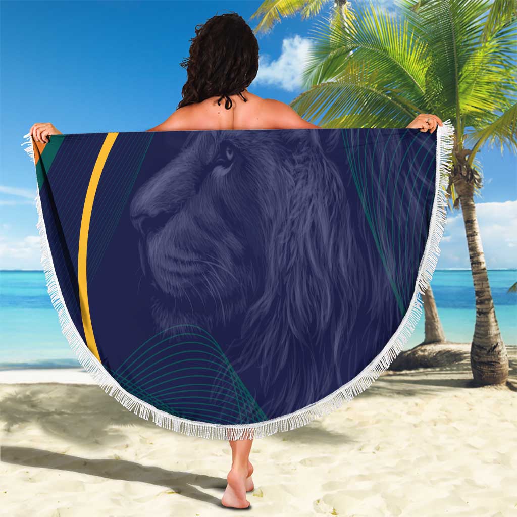 Custom Sri Lanka Cricket Beach Blanket Shri Lanka Jathika Crikat Kandayama