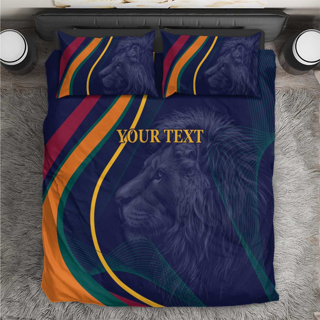 Custom Sri Lanka Cricket Bedding Set Shri Lanka Jathika Crikat Kandayama