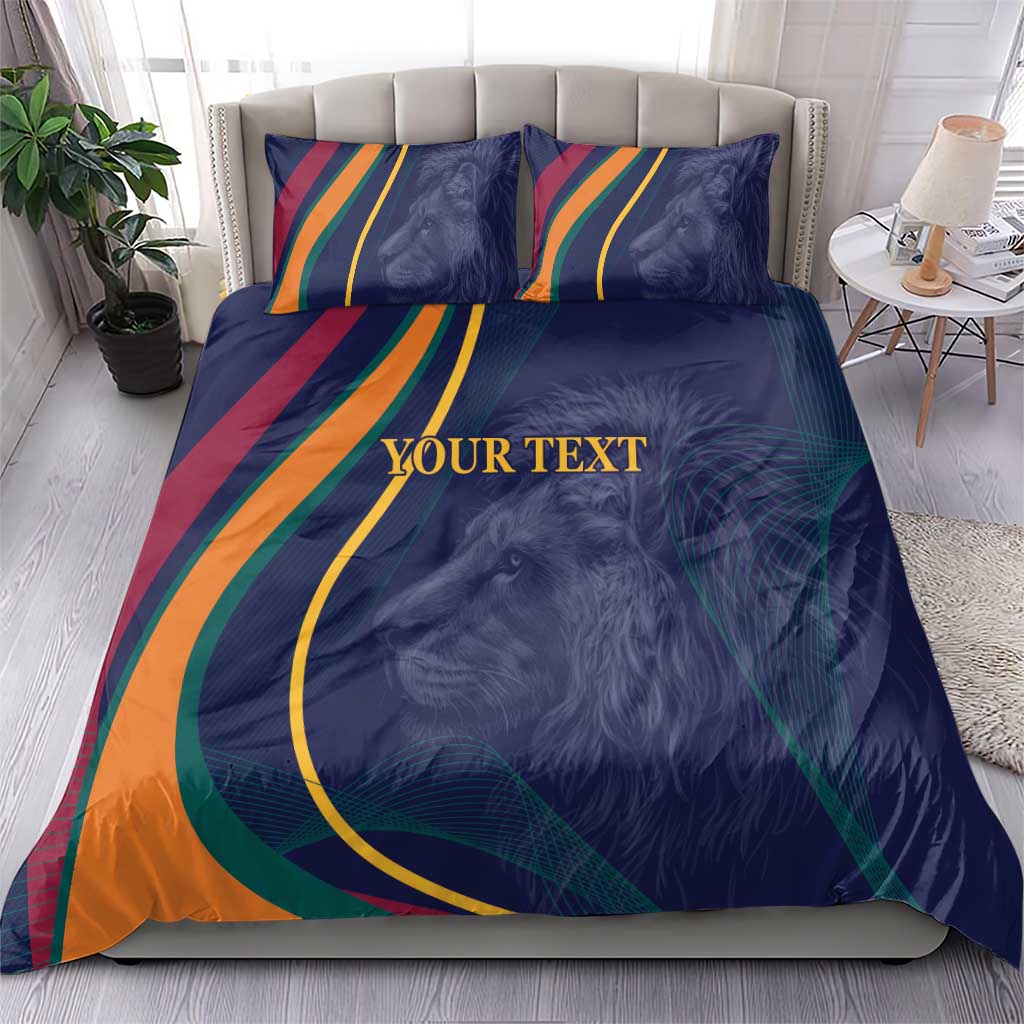 Custom Sri Lanka Cricket Bedding Set Shri Lanka Jathika Crikat Kandayama