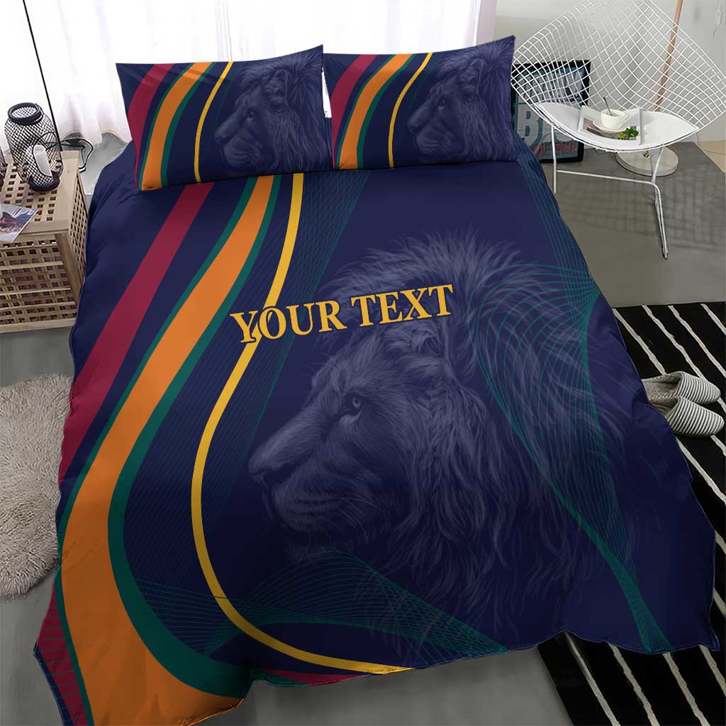 Custom Sri Lanka Cricket Bedding Set Shri Lanka Jathika Crikat Kandayama