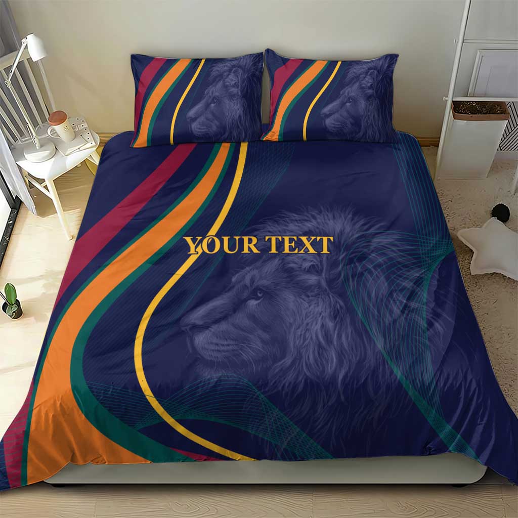 Custom Sri Lanka Cricket Bedding Set Shri Lanka Jathika Crikat Kandayama