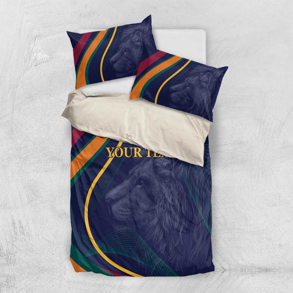 Custom Sri Lanka Cricket Bedding Set Shri Lanka Jathika Crikat Kandayama