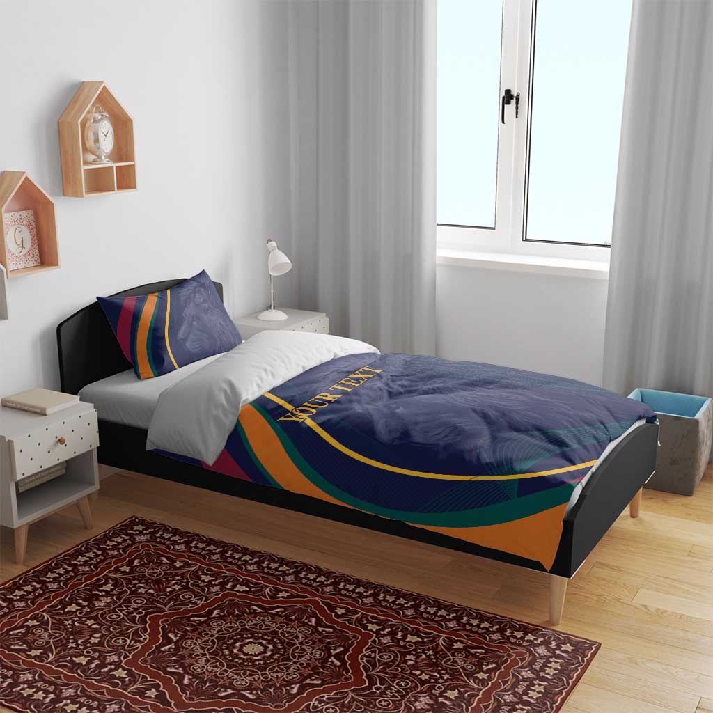 Custom Sri Lanka Cricket Bedding Set Shri Lanka Jathika Crikat Kandayama