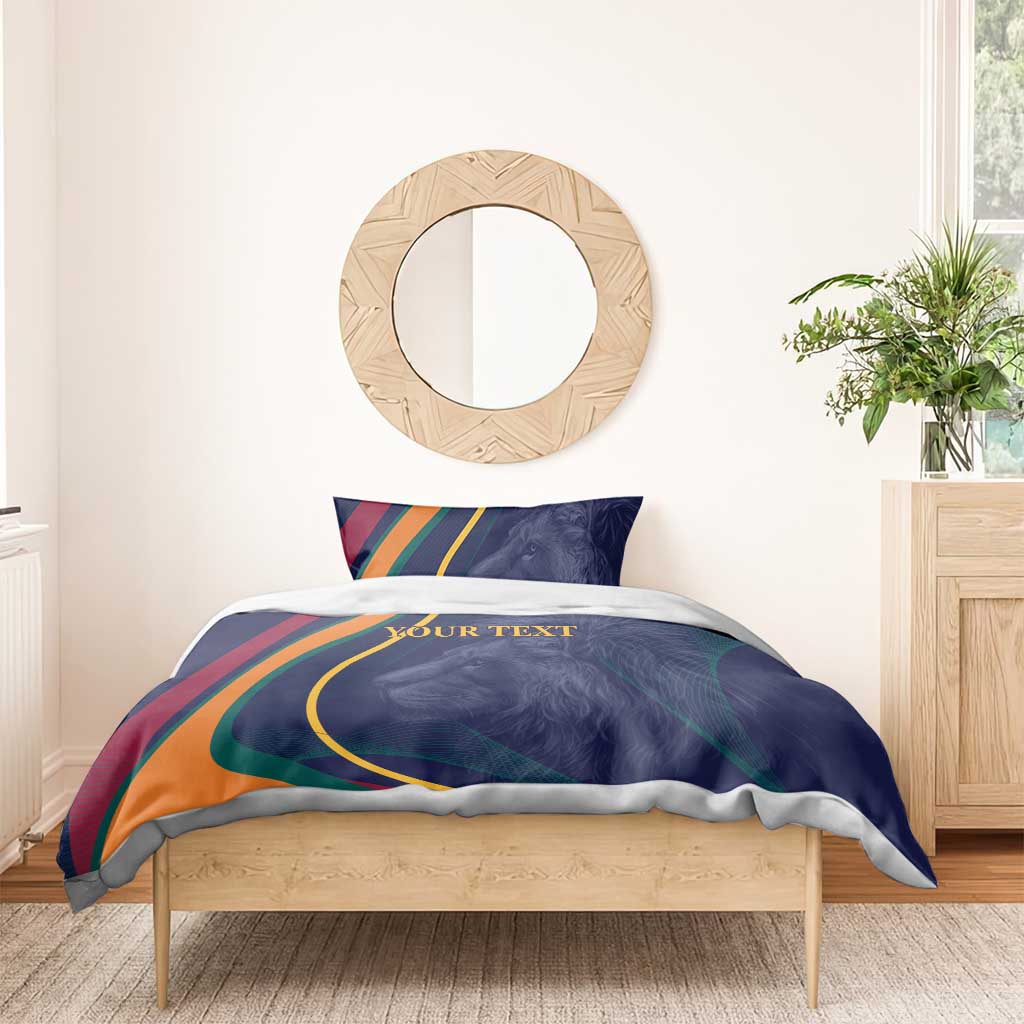 Custom Sri Lanka Cricket Bedding Set Shri Lanka Jathika Crikat Kandayama
