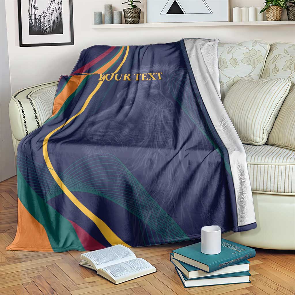 Custom Sri Lanka Cricket Blanket Shri Lanka Jathika Crikat Kandayama