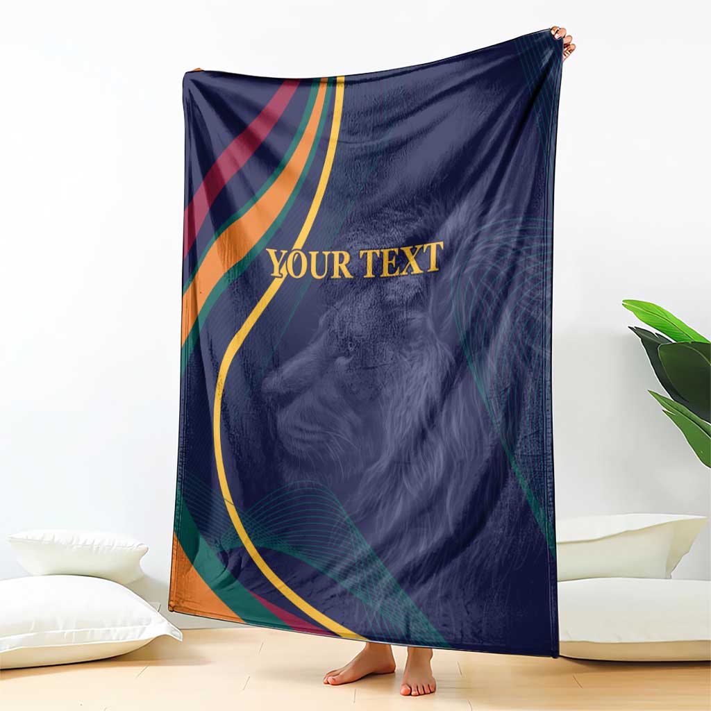 Custom Sri Lanka Cricket Blanket Shri Lanka Jathika Crikat Kandayama