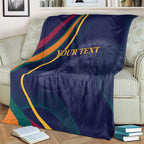 Custom Sri Lanka Cricket Blanket Shri Lanka Jathika Crikat Kandayama