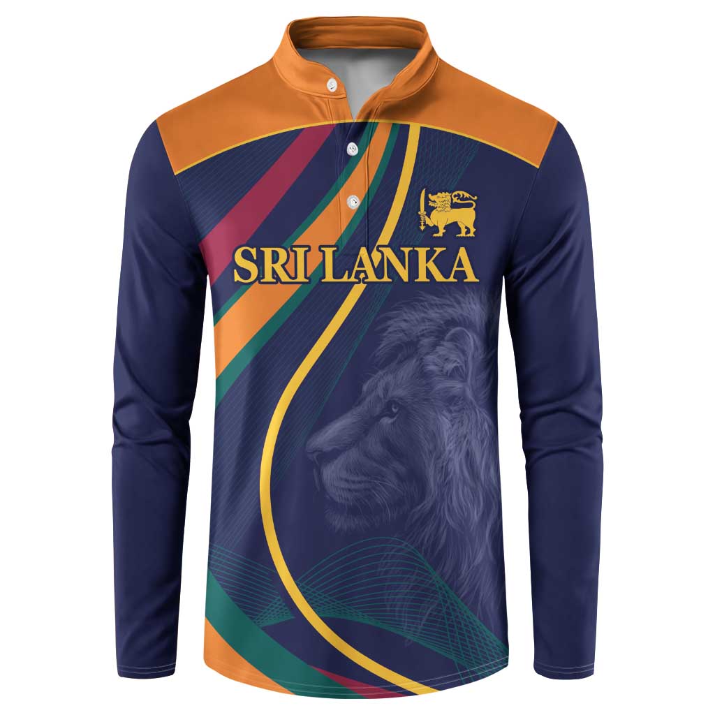 Custom Sri Lanka Cricket Button Sweatshirt Shri Lanka Jathika Crikat Kandayama