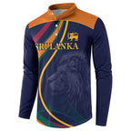 Custom Sri Lanka Cricket Button Sweatshirt Shri Lanka Jathika Crikat Kandayama