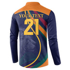 Custom Sri Lanka Cricket Button Sweatshirt Shri Lanka Jathika Crikat Kandayama