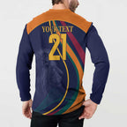 Custom Sri Lanka Cricket Button Sweatshirt Shri Lanka Jathika Crikat Kandayama