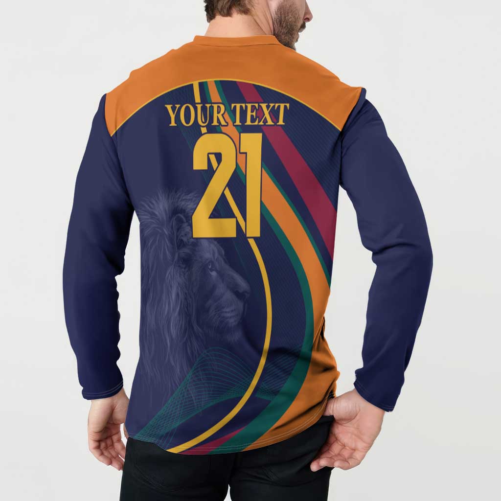 Custom Sri Lanka Cricket Button Sweatshirt Shri Lanka Jathika Crikat Kandayama