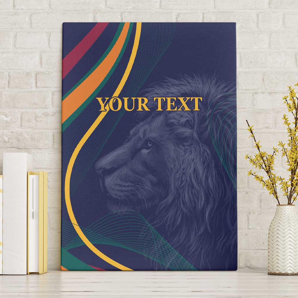 Custom Sri Lanka Cricket Canvas Wall Art Shri Lanka Jathika Crikat Kandayama