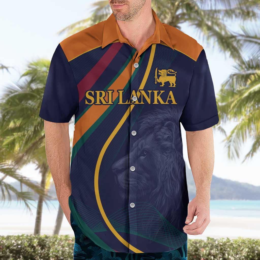 Custom Sri Lanka Cricket Hawaiian Shirt Shri Lanka Jathika Crikat Kandayama
