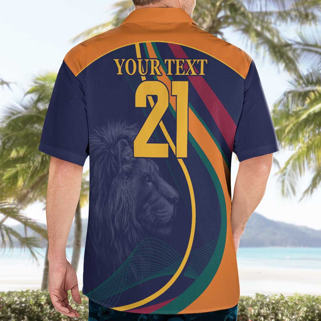 Custom Sri Lanka Cricket Hawaiian Shirt Shri Lanka Jathika Crikat Kandayama